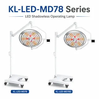 Keling KL-LED-MD78 mobile single-dome LED shadowless operating lamp on floor stand