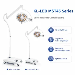 Keling KL-LED-MST45 mobile LED dental implant and minor surgery lamp on floor stand