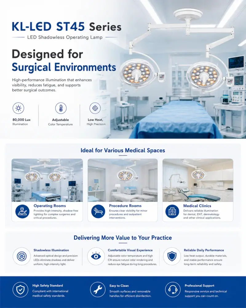 KL-LED-ST45 removable sterile handle sheath detail