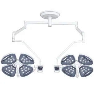 Keling KL-LED-SZ4 dual-head LED shadowless operating lamp ceiling-mounted in OR