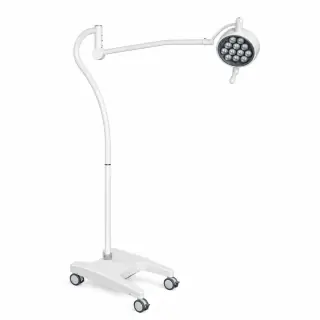 Keling KL01L-IILED LED examination shadowless lamp on mobile floor stand in exam room
